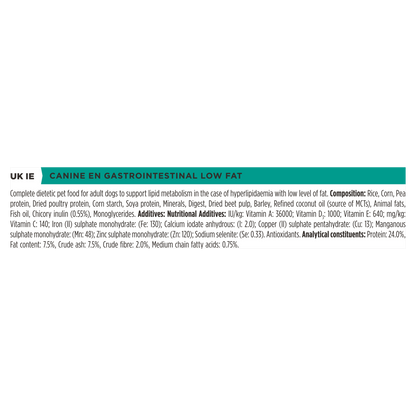 Purina Pro Plan Veterinary Diets EN Canine Gastrointestinal Low Fat Adult Dry Dog Food