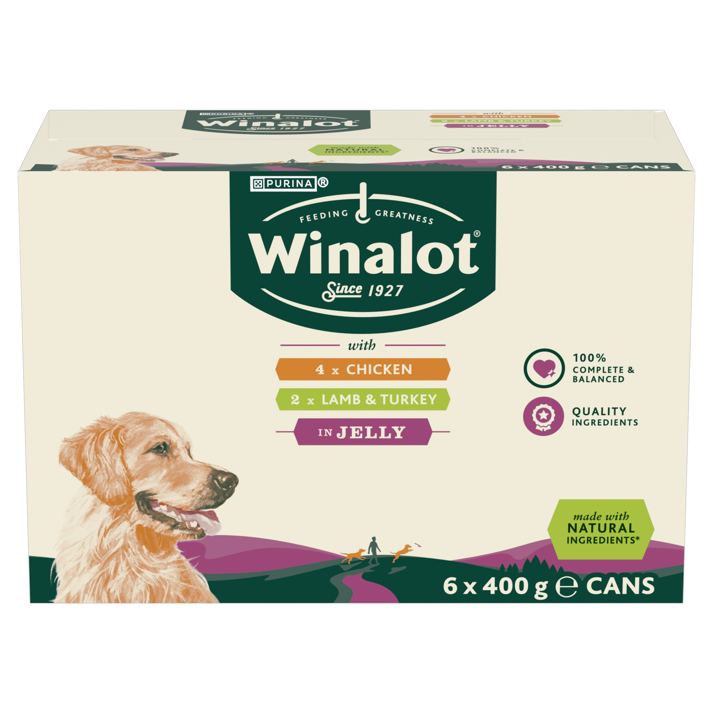 Winalot Winalot Classics Chicken Lamb Turkey Adult Wet Dog Food pet food packaging