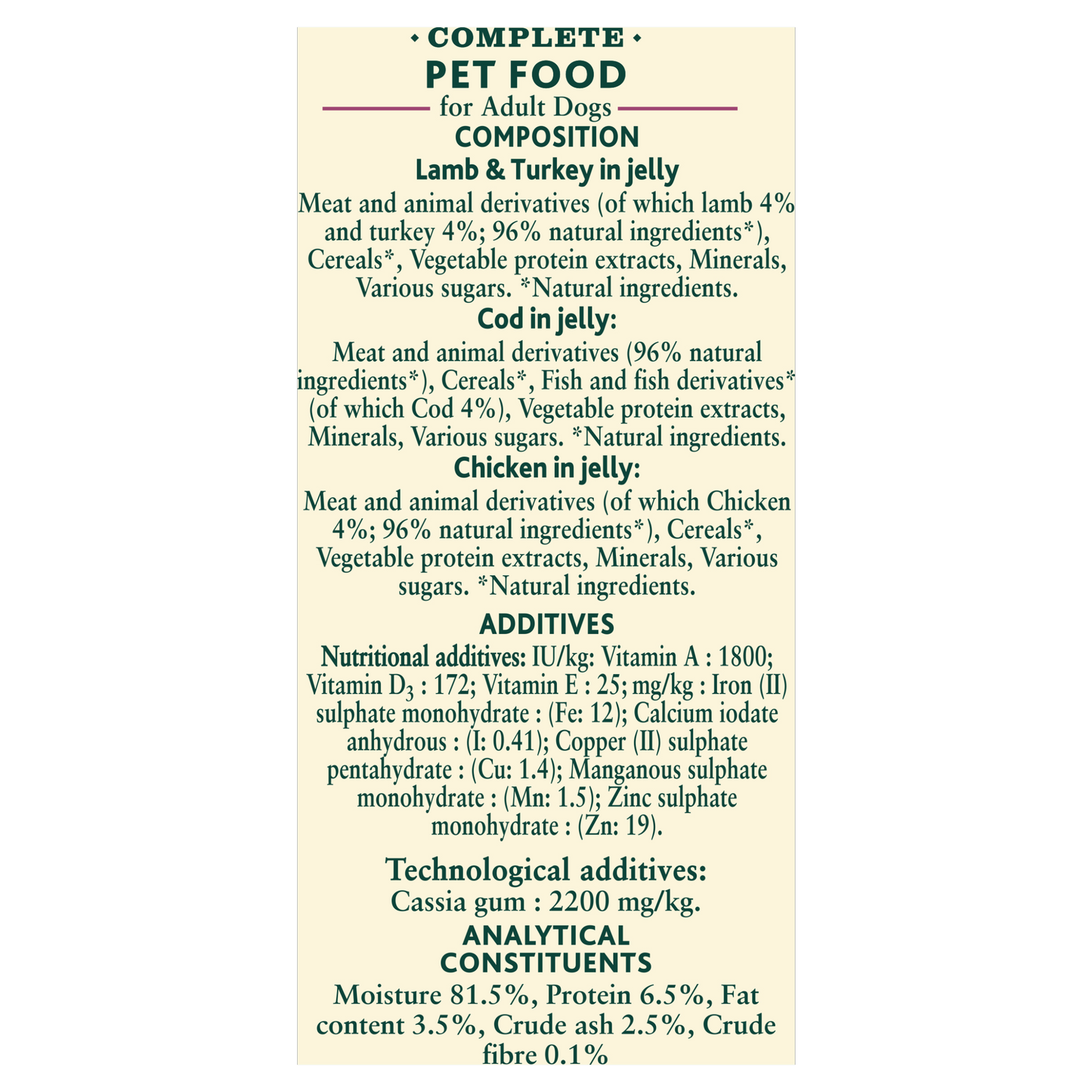 Winalot Classics Mixed in Jelly Can Adult Wet Dog Food