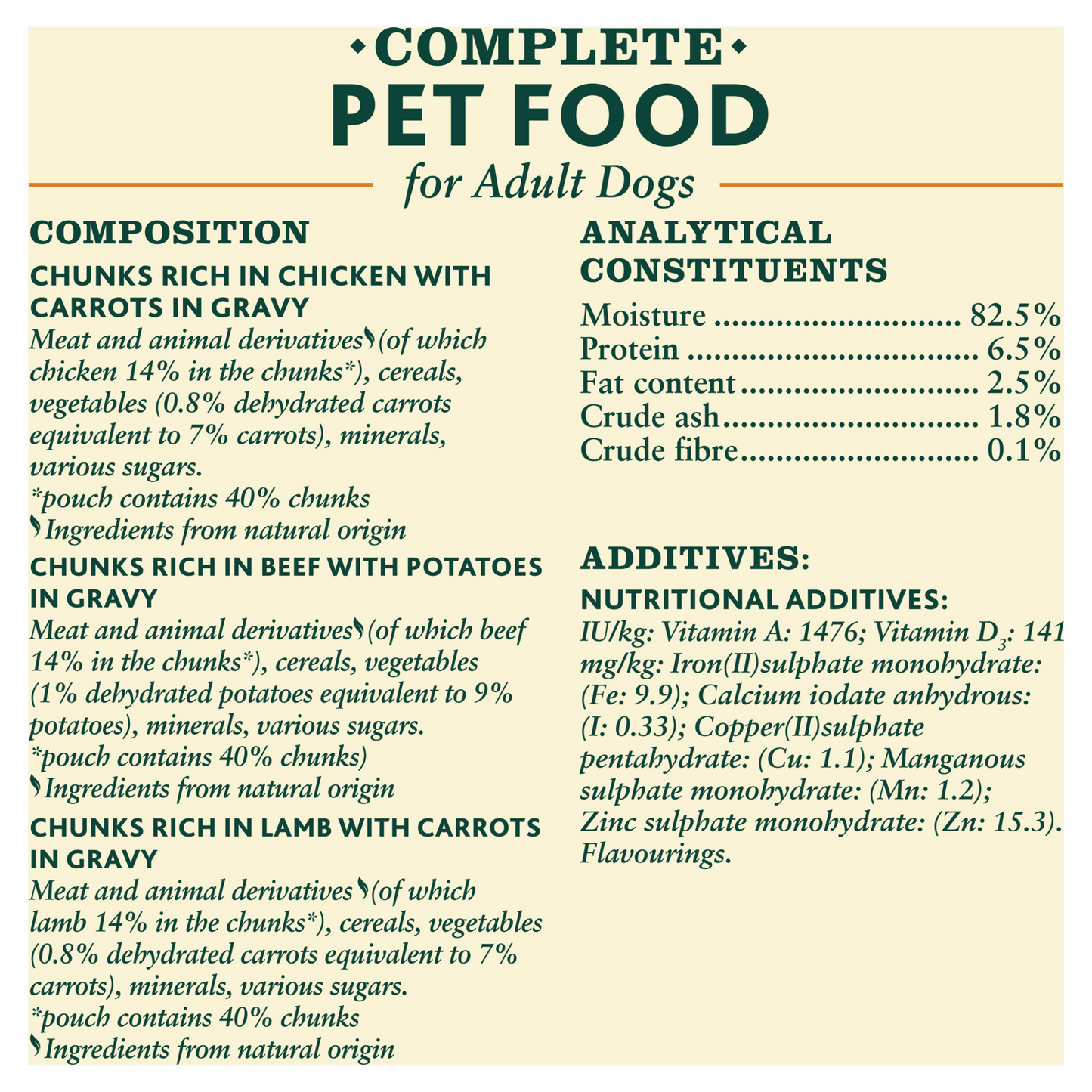 Winalot Meaty Chunks Mixed Rich in Chicken, Beef & Lamb in Gravy Adult Wet Dog Food Pouches Mega Pack