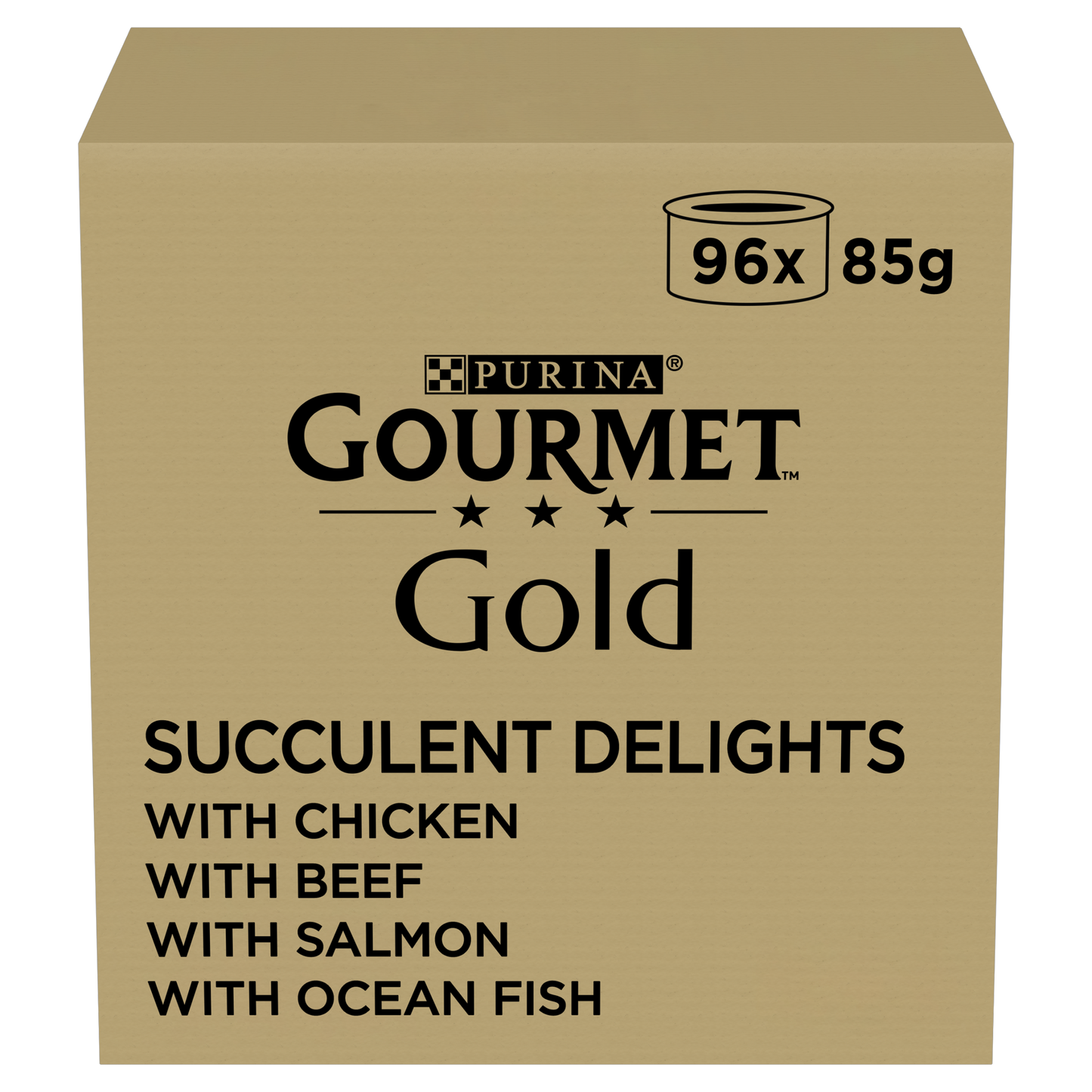 Purina Gourmet Gold Succulent Delights with Chicken, Salmon, Beef & Ocean Fish Adult Wet Cat Food