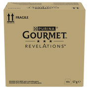 Purina Gourmet Revelations Mousse with Chicken and with Beef with Cascading Gravy Adult Wet Cat Food