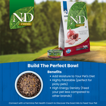 N&D Prime Adult Wet Cat Food - Chicken & Pomegranate