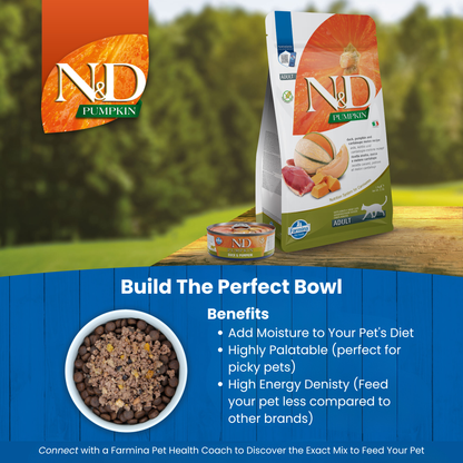 N&D Pumpkin Adult Wet Cat Food - Duck & Pumpkin