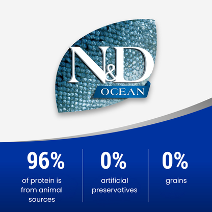 N&D Ocean Adult Wet Cat Food - Tuna & Shrimp