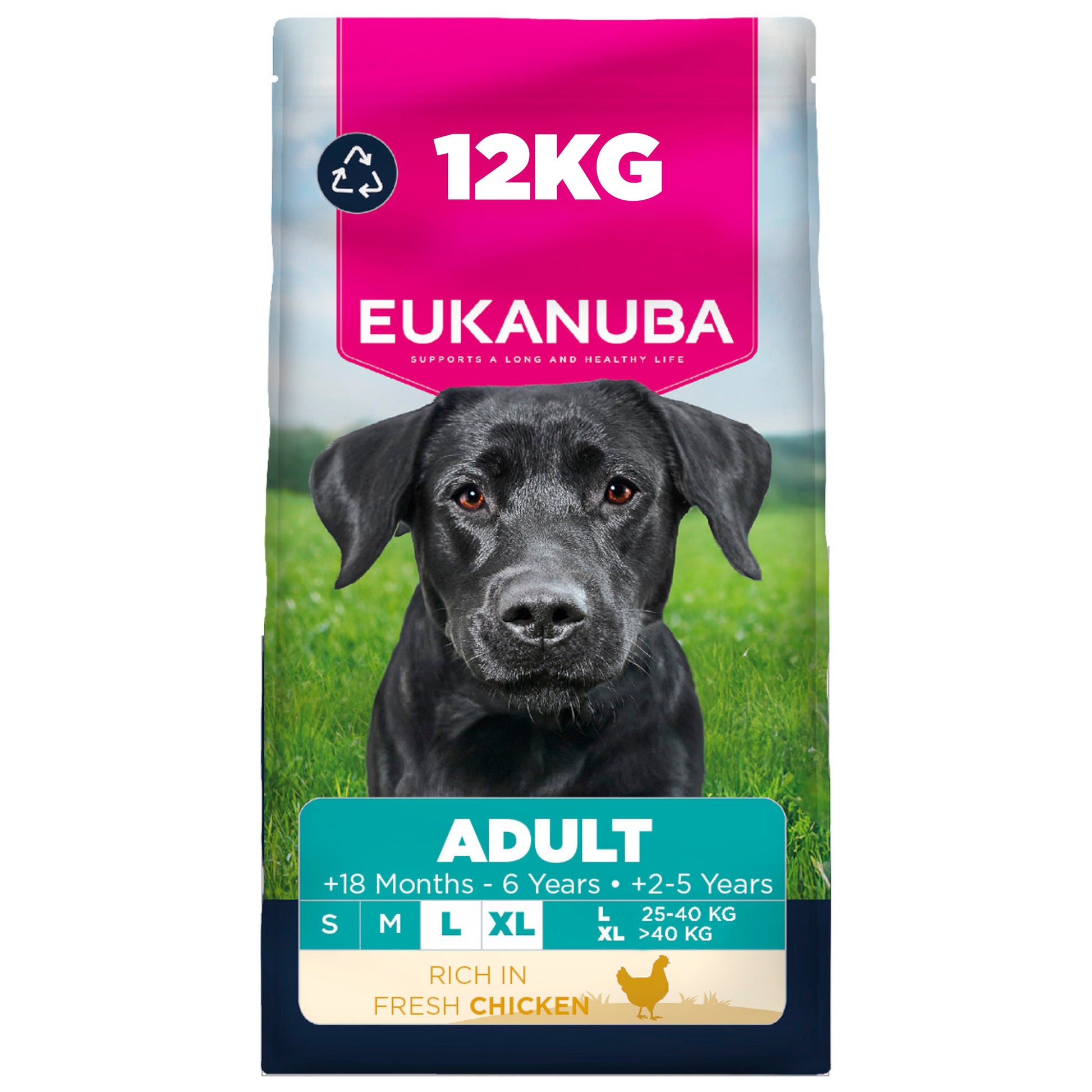 Eukanuba Adult Large Breed Dry Dog Food - Chicken - 3kg & 12kg