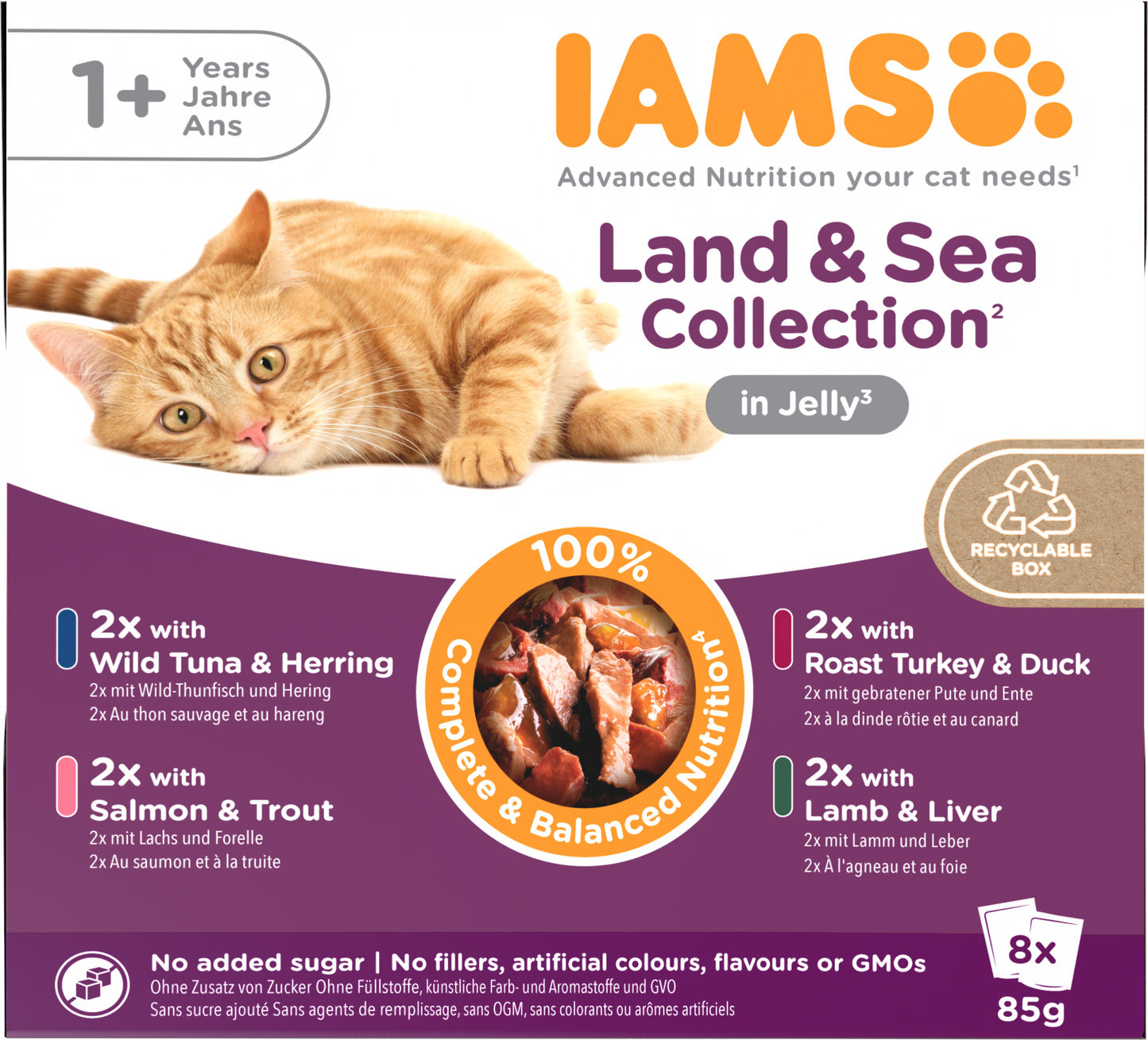 Iams Delights Adult Land & Sea Collection in Jelly Wet Cat Food