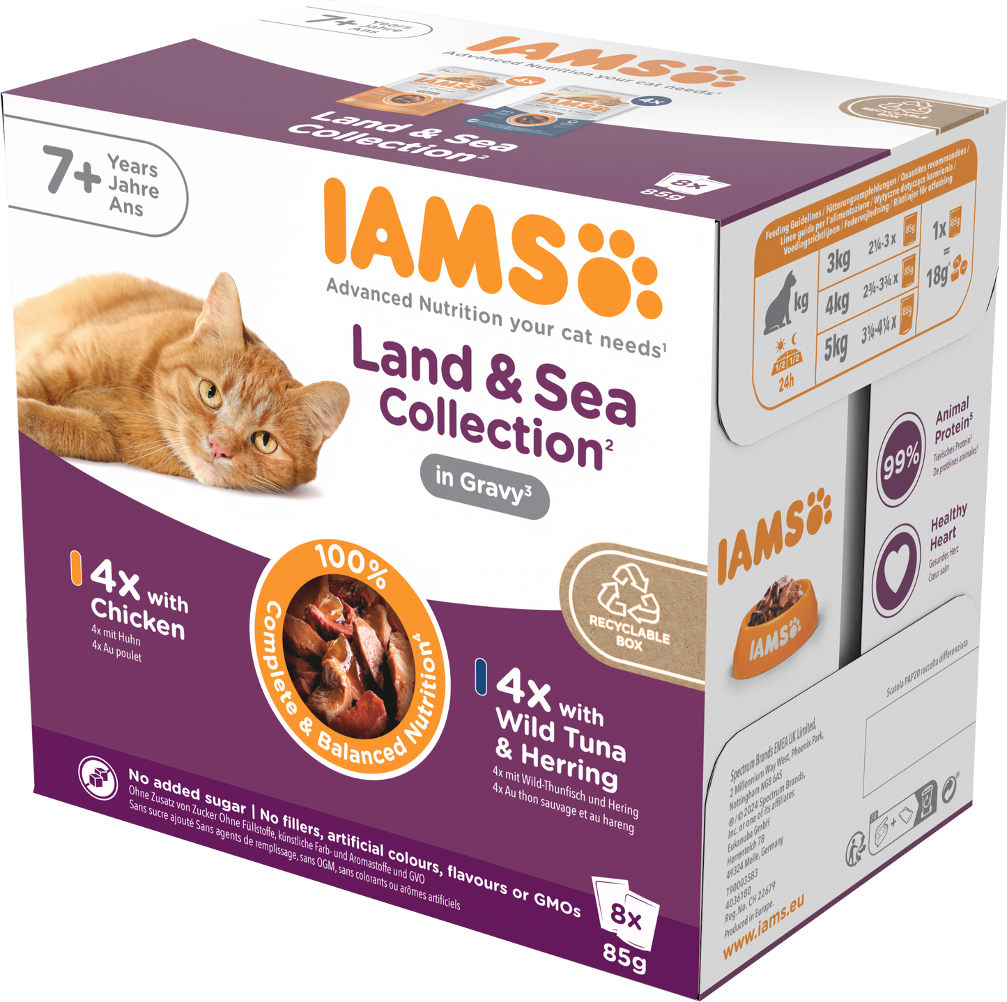 Iams Delights Senior Land & Sea Collection in Gravy Wet Cat Food