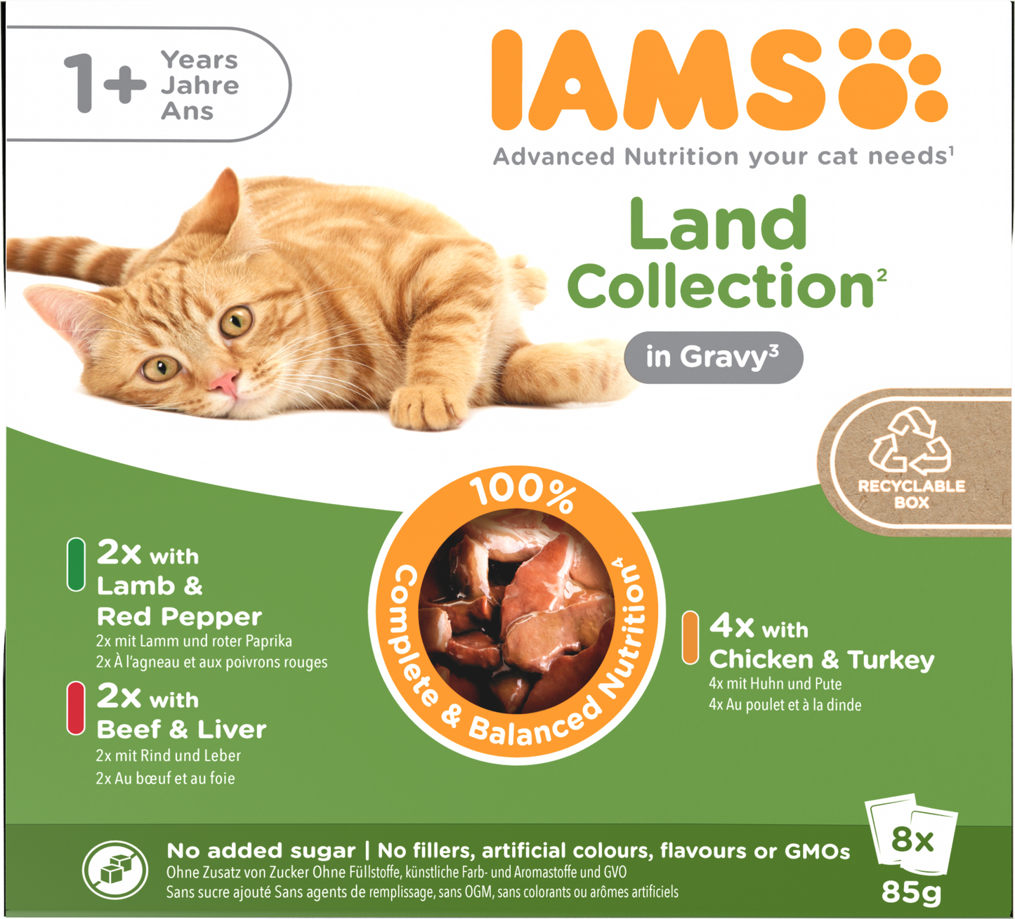 Iams Delights Adult Land Collection in Gravy Wet Cat Food