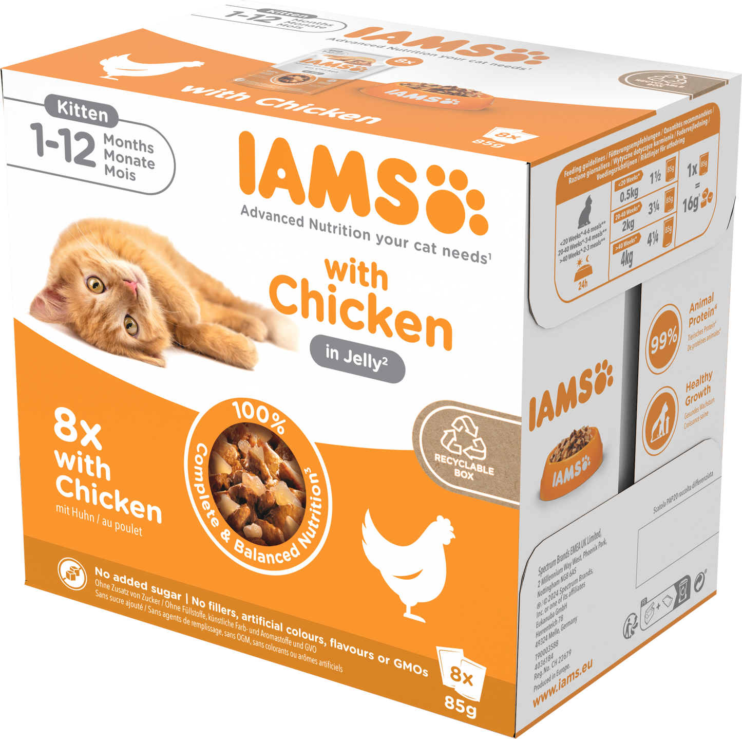 Iams Delights Kitten Wet Cat Food with Chicken in Jelly