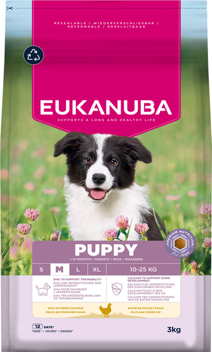 Eukanuba Puppy Medium Breed Dry Dog Food - Chicken