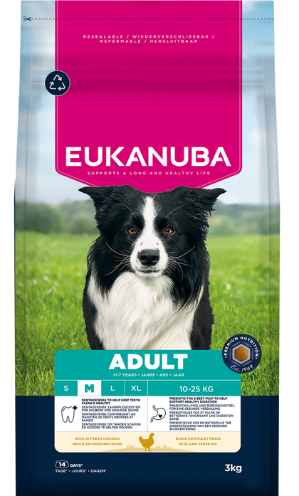 Eukanuba Adult Medium Breed Dry Dog Food - Chicken