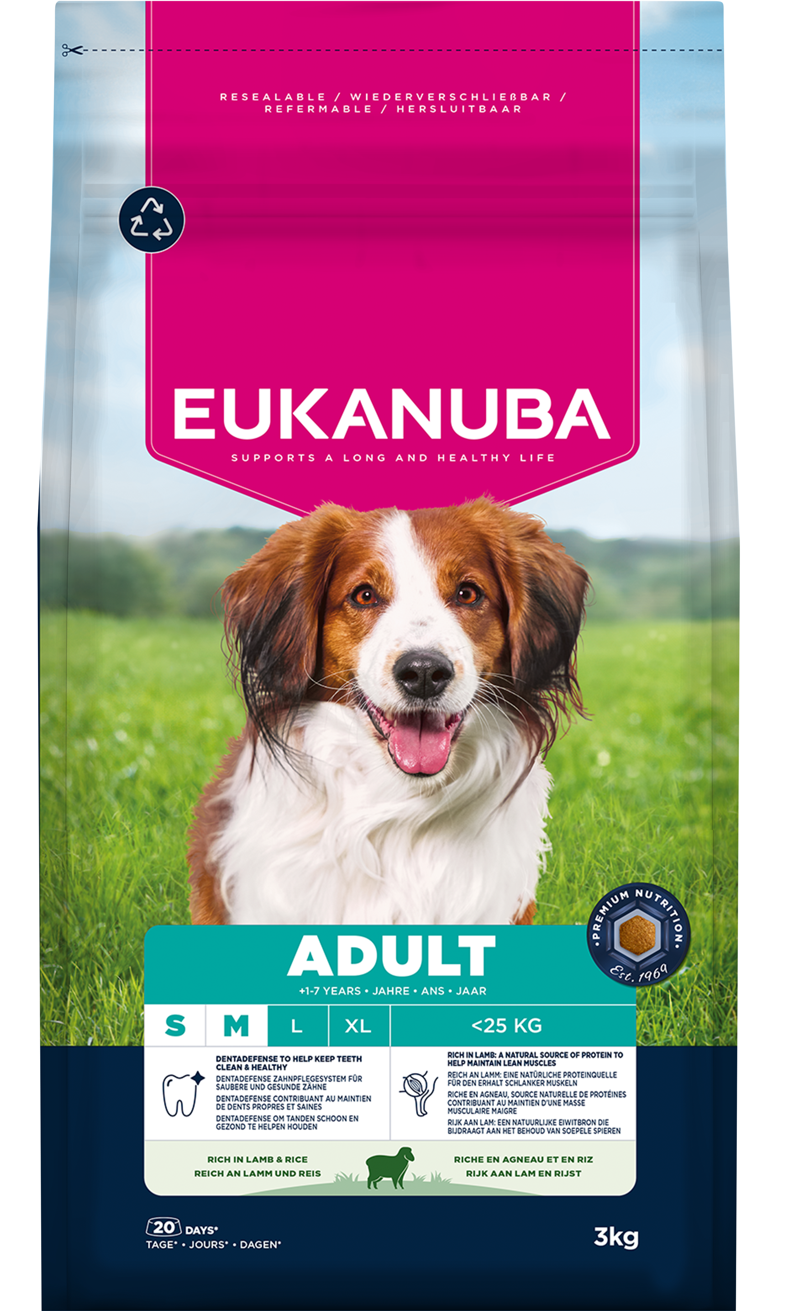 Eukanuba Eukanuba Life Care Chicken Lamb Pork Turkey Adult Dry Dog Food pet food packaging