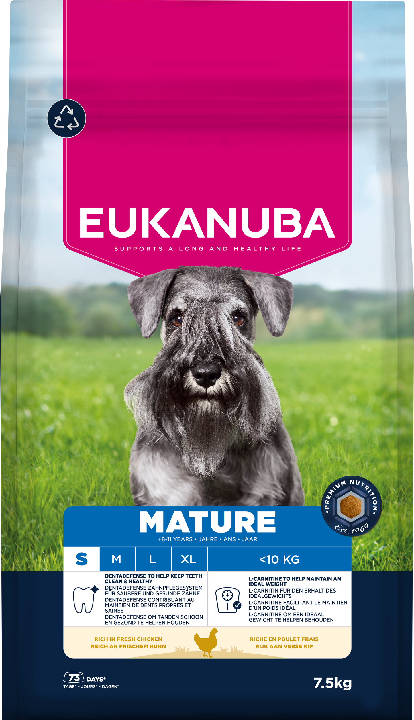 Eukanuba Mature Small Breed Dry Dog Food - Chicken - 3kg & 7.5kg