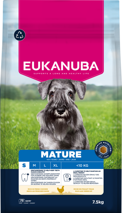 Eukanuba Mature Small Breed Dry Dog Food - Chicken - 3kg & 7.5kg