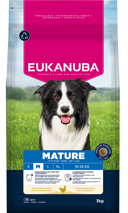Eukanuba Mature Medium Breed Dry Dog Food - Chicken