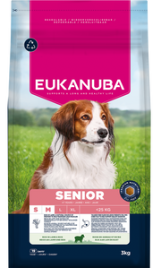 Eukanuba Senior Small/Medium Breed Dry Dog Food - Lamb & Rice