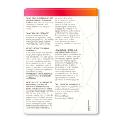 Beaphar FIPROtec Flea & Tick Spot-On Solution for Cats