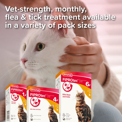 Beaphar FIPROtec Flea & Tick Spot-On Solution for Cats