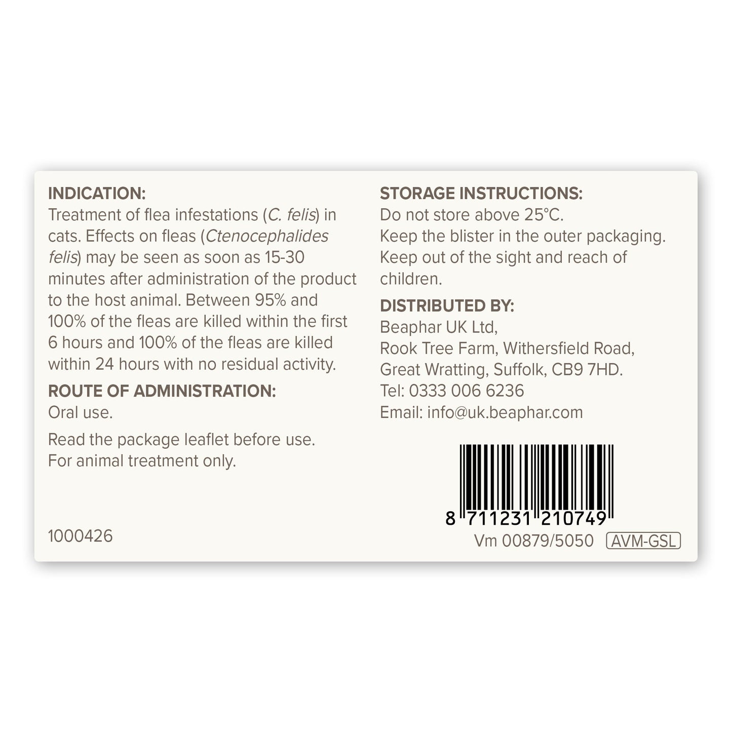 Beaphar Flea Tablets for Cats