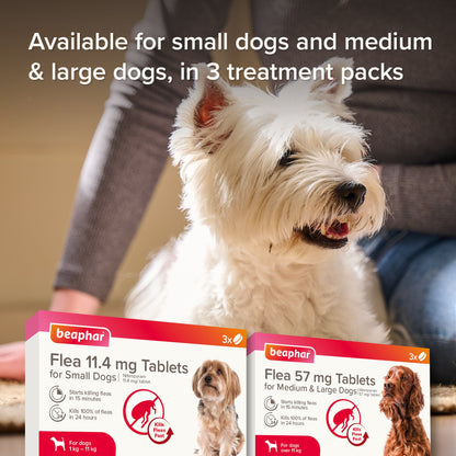 Beaphar Flea Tablets for Small Dogs (1-11kg)