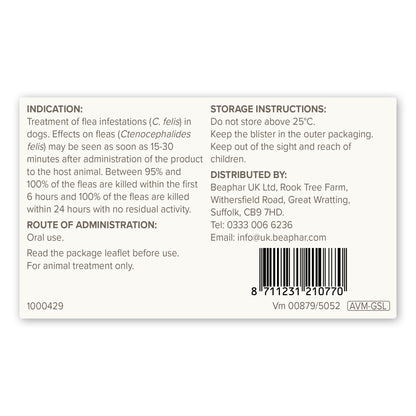 Beaphar Flea Tablets for Medium & Large Dogs (over 11kg)