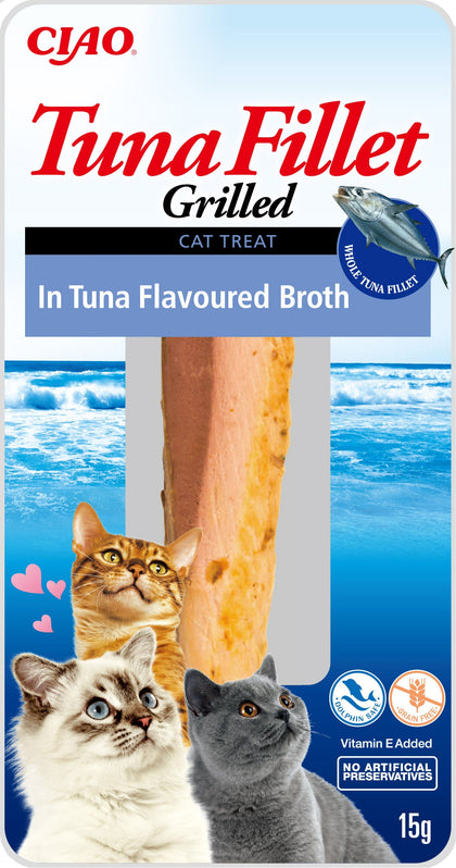 Ciao Grilled Tuna Fillet Cat Treat in Tuna Flavoured Broth