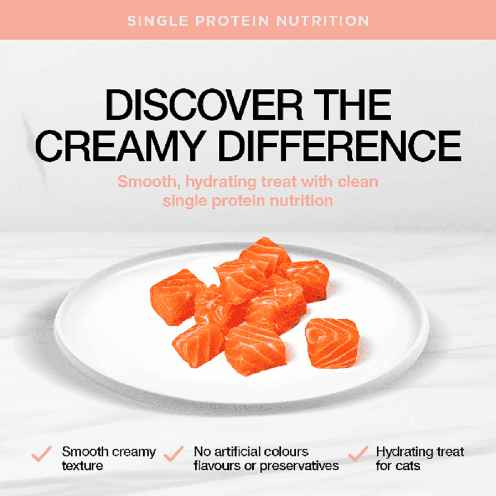 Real Simplicity Creamy Protein Treats Wild Caught Salmon Adult Cat Treat