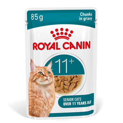 Royal Canin Ageing 11+ Senior Wet Cat Food Chunks In Gravy