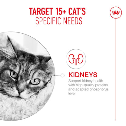 Royal Canin Ageing 15+ Senior Ultra Soft Mousse Can Wet Cat Food