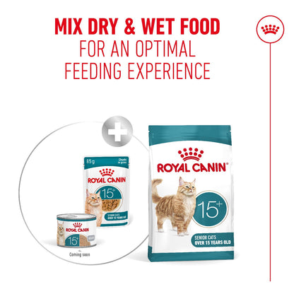 Royal Canin Ageing 15+ Senior Ultra Soft Mousse Can Wet Cat Food