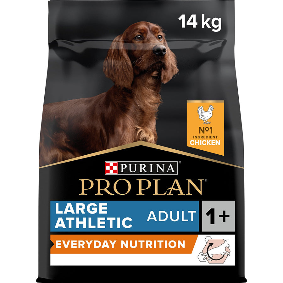 Pro Plan Pro Plan Purina Athletic Everyday Chicken Salmon Adult Dry Dog Food pet food packaging
