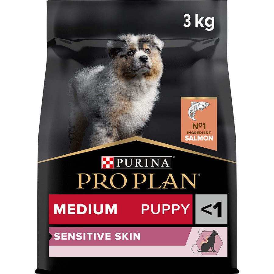 Pro Plan Pro Plan Purina Opti Derma Sensitive Skin Salmon Puppy Dry Dog Food pet food packaging