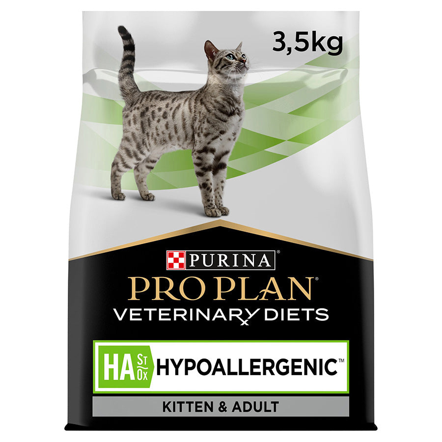 Pro Plan Pro Plan Purina Veterinary Diets Ha St Hypoallergenic Adult Dry Cat Food pet food packaging