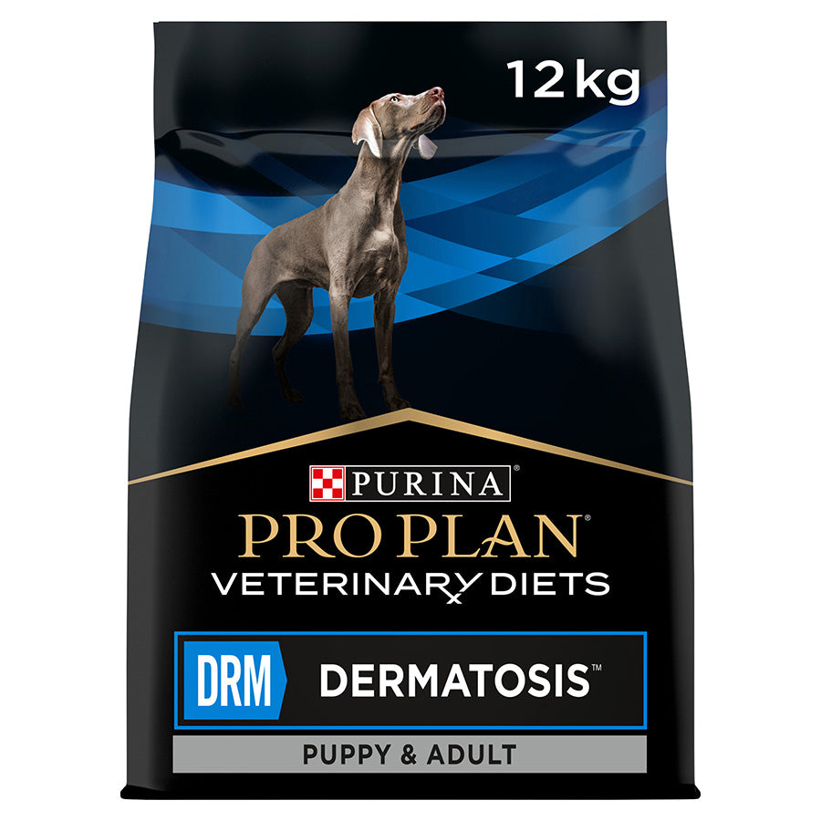 Pro Plan Pro Plan Purina Veterinary Diets Dermatosis Adult Dry Dog Food pet food packaging