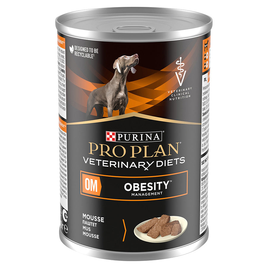 Pro Plan Pro Plan Purina Veterinary Diets Obesity Management Adult Wet Dog Food pet food packaging