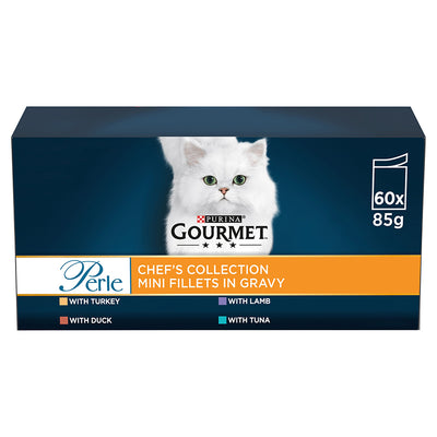 Gourmet Perle Chefs Collection Duck Lamb Chicken Turkey Adult Wet Cat Food