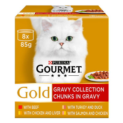Gourmet Gourmet Gold Tender Chunks Beef Chicken Salmon Turkey pet food packaging