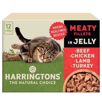 Harringtons Wet Cat Meat Selection in Jelly