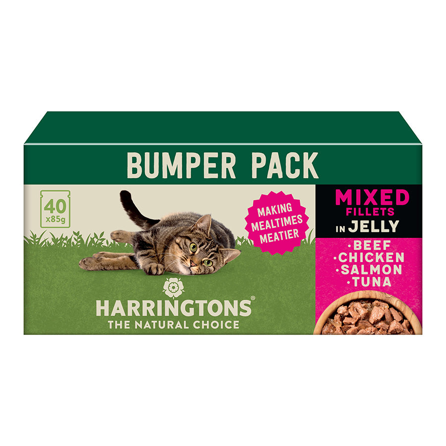 Harringtons Harringtons Beef Chicken Salmon Tuna Adult Wet Cat Food pet food packaging