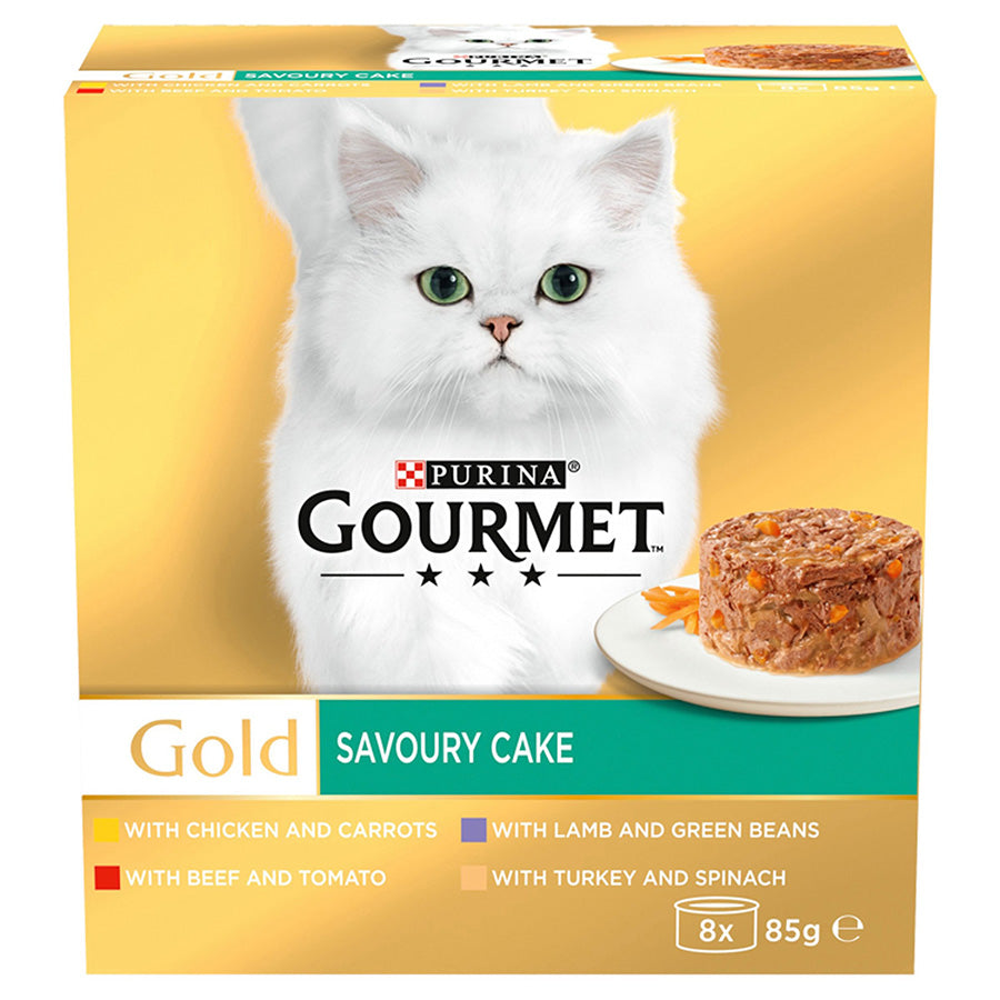Gourmet Gold Savoury Cake Meat and Veg Variety Wet Cat Food