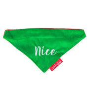 Pet Brands Christmas Naughty or Nice Reversible Bandana