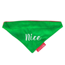 Pet Brands Christmas Naughty or Nice Reversible Bandana