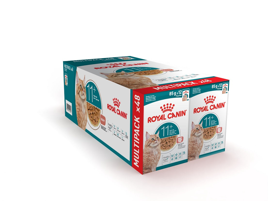 Royal Canin Ageing 11+ Senior Wet Cat Food Chunks In Gravy