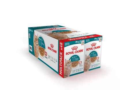 Royal Canin Ageing 11+ Senior Wet Cat Food Chunks In Gravy