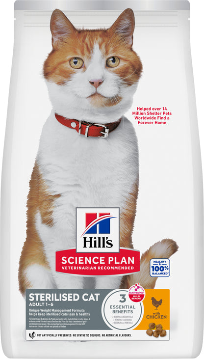 Hill's Science Plan Sterilised Cat Adult Cat Dry Food - Chicken