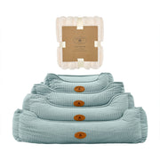 Banbury & Co Rural Retreats Corduroy Box Bed & Blanket Bundle