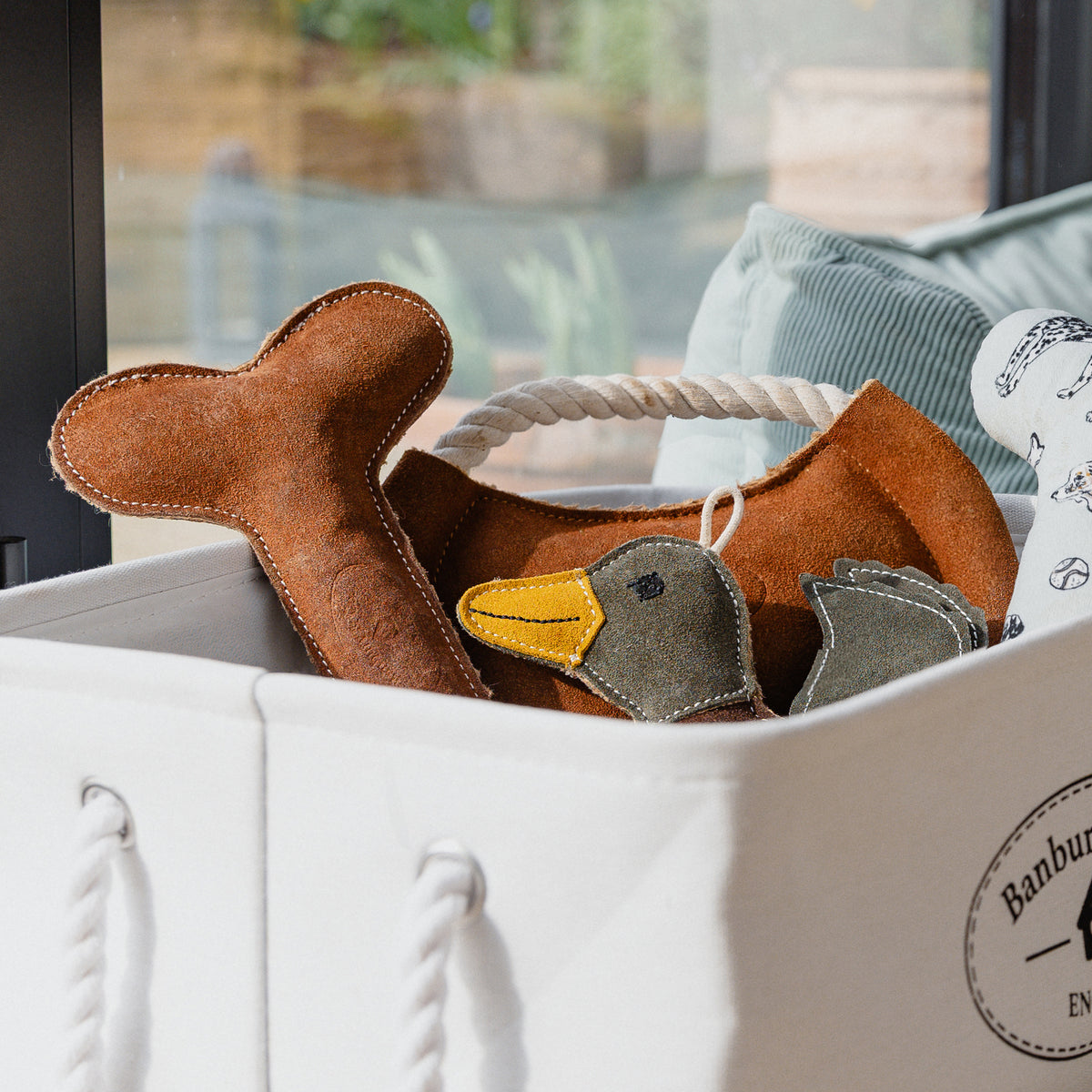 Banbury & Co Rural Retreats Suede Dog Toy 3-Piece Set