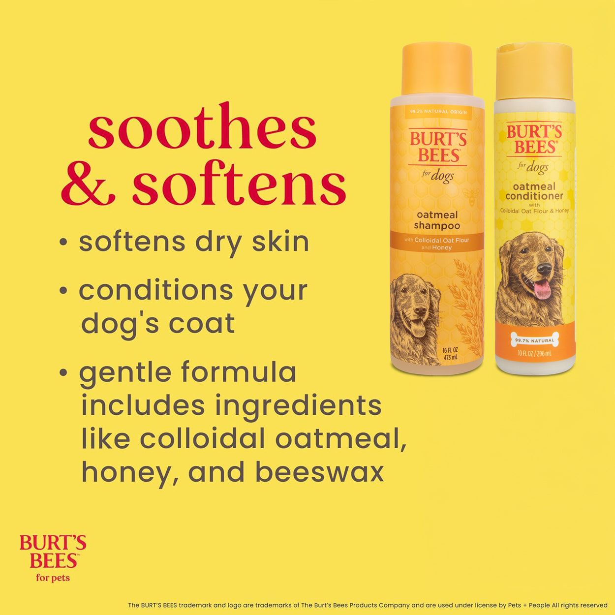 Burt's Bees Full Dog Coat Care Bundle