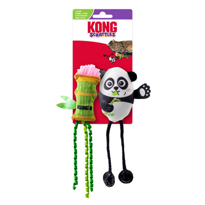 KONG Scrattles Panda Cat Toy